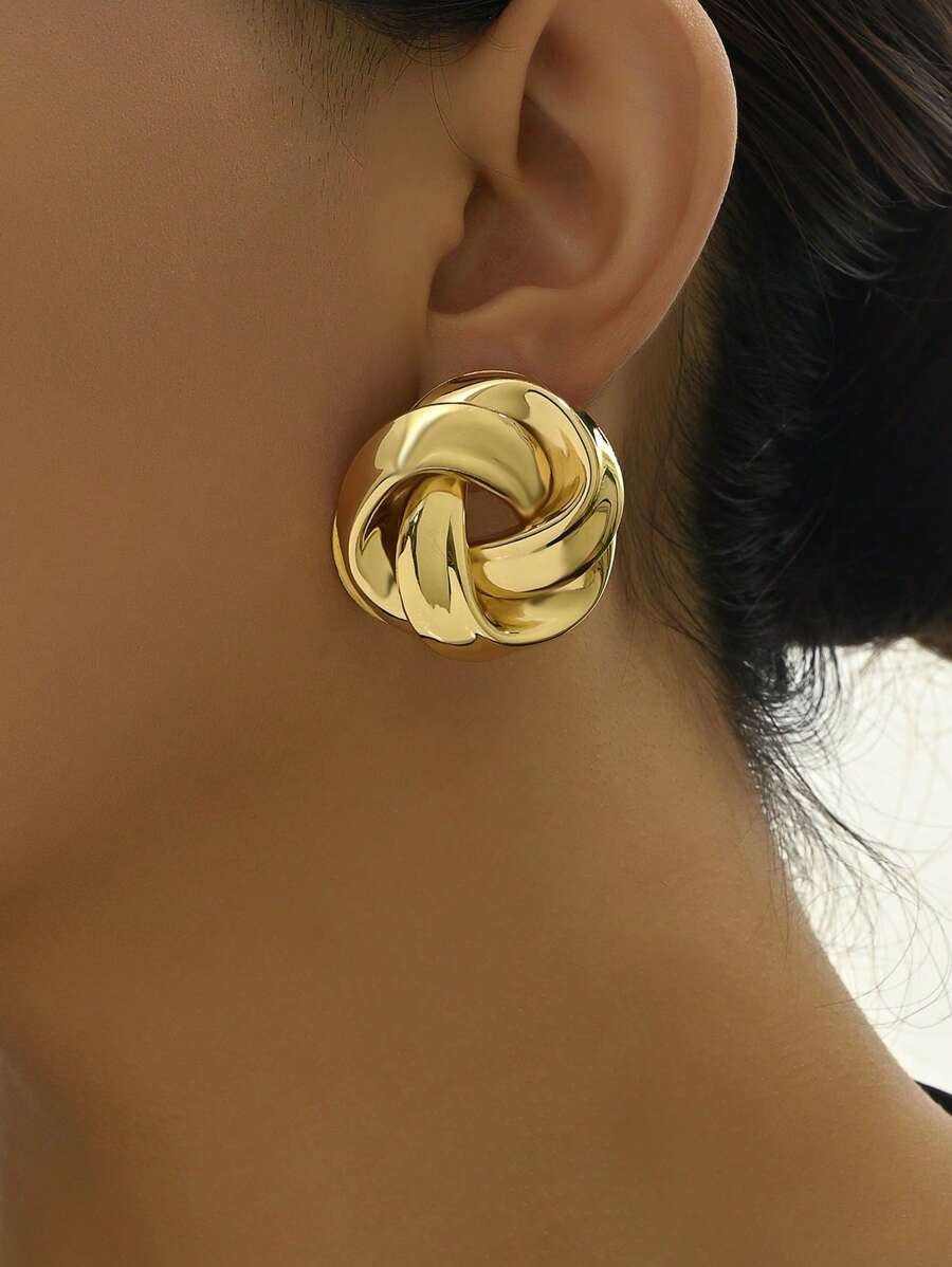 Brinco Floral Retorcido