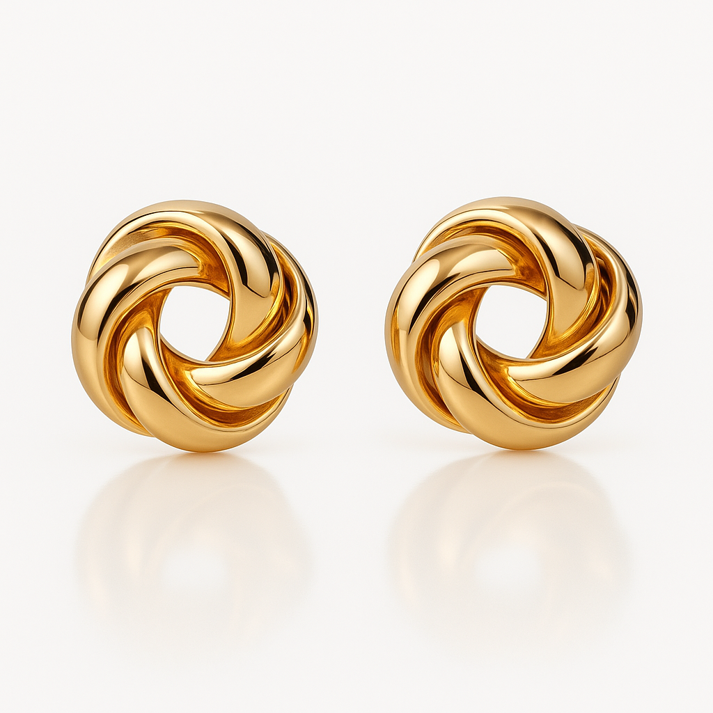 Brinco Floral Retorcido